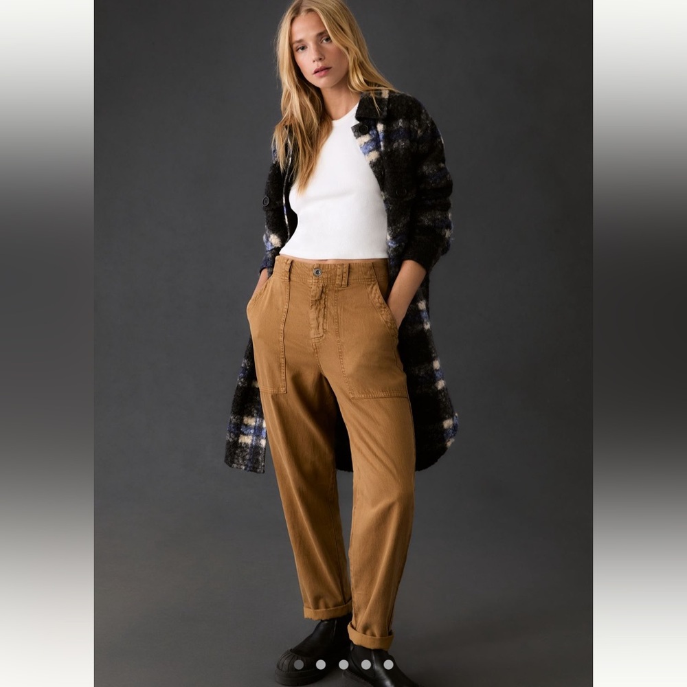 Cloth & Stone Rolled Straight-Leg Pants